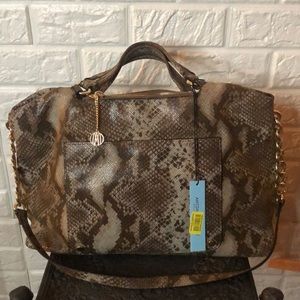 Antonio Melani faux snake print shoulder bag